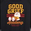 Women's - Peanuts - Good Grief Academy Lightweight French Terry Wide Neck Long Sleeve Shirt - 2 of 4