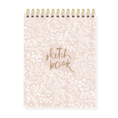 Blank Wrap Journal Hardcover Spiral Bound Pink - Fringe : Target