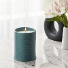 14oz Ceramic Ribbed Jar Candle Jade Waters - Threshold™ - 2 of 4