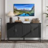 59" Buffet Sideboard Cabinet with Storage and Adjustable Shelves, Vintage Coffee Bar Cabinet with 4 Doors for Kitchen Dining Room Living Room Hallway - 2 of 4