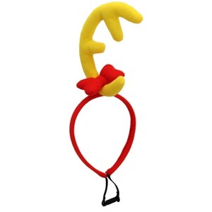 HalloweenCostumes.com One Size Fits Most   Dr. Seuss The Grinch Max Costume Headband for Adults and Kids, Red/Yellow - 1 of 4