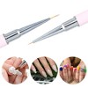 Unique Bargains Home DIY Manicure Double Ended Nail Art Brush Pink 1 Pc - 2 of 4