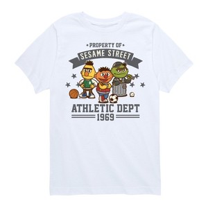 Boys' - Sesame Street - Prop Of Sesame St Ath Dept Short Sleeve Graphic T-Shirt - 1 of 4