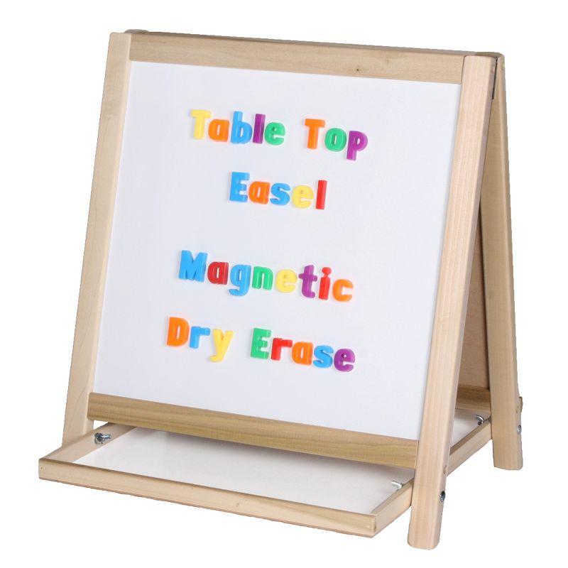 Crestline Products Magnetic Table Top Easel, Chalkboard/Whiteboard, 18.5" x 18", 3 of 5