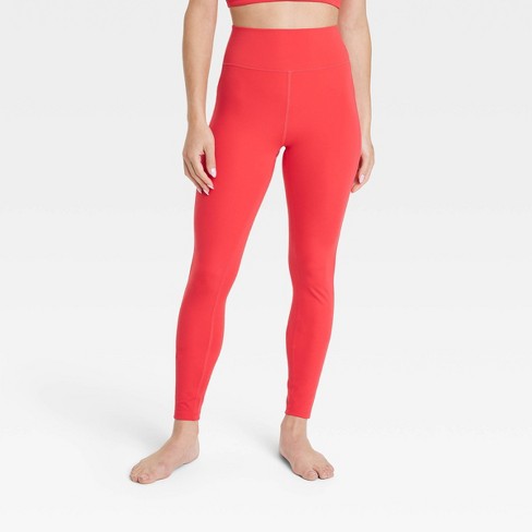 Women's Brushed Sculpt Curvy High-Rise Leggings 28 - All In Motion™ Red XS