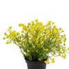 Unique Bargains Artificial Plants Bellflower Decorative Pot Plastic 2.95"x2.95"x6.69" 1 Pc - 4 of 4