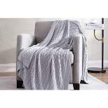 The Nesting Company – Oak 100% Cotton Cable Knit Ultra Comfortable Throw Blanket 50" x 70"