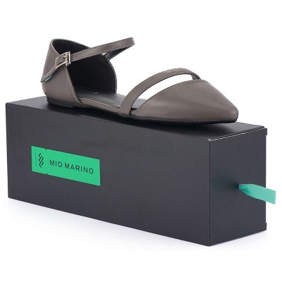 Женские туфли Mio Marino Formal Flat Dress Shoes - Gray, Size: 5.5 — фото 2
