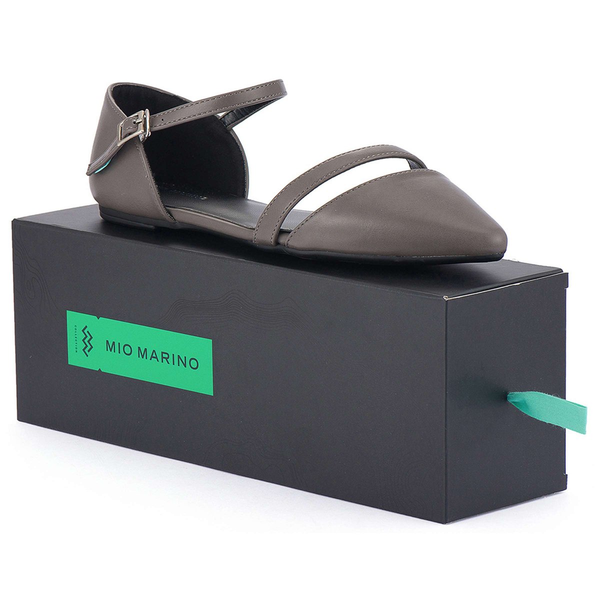 Обувь Mio Marino Women's Formal Flat Dress Shoes - Gray, Size: 5.5 — фото 2