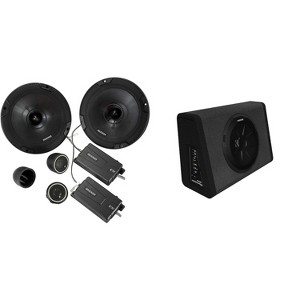 Kicker 11PT250 Powered Sub Enclosure & 46CSS674 6.75" Component Bundle - 1 of 4