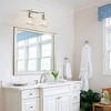 POWLIG 14-in 2-Light Modern Polished Nickel Dimmable Bathroom Vanity Light with Cone Clear Glass Shade - 3 of 4