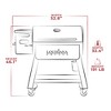 Louisiana Grills 1000 Black Label Series Portable Outdoor Bluetooth Pellet Grill with 2 Shelves, Locking Caster Wheels, and Digital WiFi Control - 2 of 4