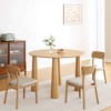 Lirago 30"H Round Wood Dining Table with 4 Legs 45*45 Natural - 3 of 4