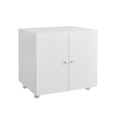 Vynxaria Home Office Printer Stand - Multifunctional Utility Storage Cabinets with Wheels and Adjustable Shelves