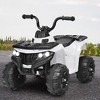 Costway Kids Ride On ATV Quad 4 Wheeler Electric Toy Car 6V Battery Power Led Lights - 3 of 4