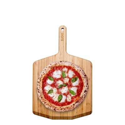 Ooni 12" Pizza Peel and Serving Board Bamboo Light Brown