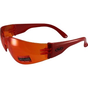 Global Vision Eyewear Rider Safety Motorcycle Glasses with Orange Lenses - 1 of 4