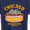 Women's - Instant Message - Chicago Hot Dog Skyline Short Sleeve Graphic T-Shirt - 2 of 4
