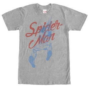 Men's Marvel Spider-Man Cursive T-Shirt - 1 of 4