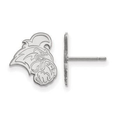 Black Bow Jewelry 14k White Gold Coastal Carolina Chanticleers NCAA Post Earrings