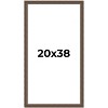 PosterPalooza | Elegant Brown Picture Frame - UV Acrylic, Foam Board Backing, Hanging Hardware - 2 of 4