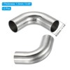 Unique Bargains 304 Stainless Steel Exhaust Hose Pipe Fitting 90 Mandrel Bend Silver - 2 of 4