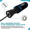 RDX Sports Skipping Rope with Anti-Slip Soft Memory Foam Weighted Handles, 10.3FT Adjustable Tangle-Free PVC Coated Steel Jump Cable - 3 of 4