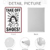 Lomsoe Take Off Shoes Metal Tin Sign - Funny No Shoes Sign for Front Door, Remove Shoes Sign for House Wall Decor, 8x12 Inch - 2 of 4
