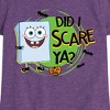 Girls' - SpongeBob SquarePants - Did I Scare Ya Fitted Short Sleeve Graphic T-Shirt - 2 of 4