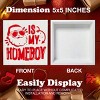 Funny Christmas Decorations, Santa Is My Homeboy Wooden Sign Home Decor, Santa Wooden Block Sign - 3 of 4