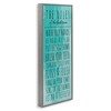 Stupell Industries Bathroom Rules on Turquoise, 13" x 30" - 3 of 4