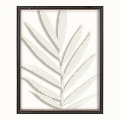 Gold Framed Botanical Print on Glass, 16" x 20"