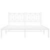 vidaXL Metal Bed Frame without Mattress with Headboard White 59.1"x78.7" - 4 of 4