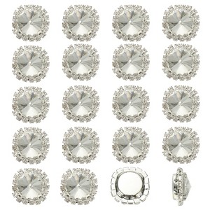 Unique Bargains DIY Craft Clothing Shoe Hat Bag Button Decor Claw Gem Rhinestones 32 Pcs - 1 of 4