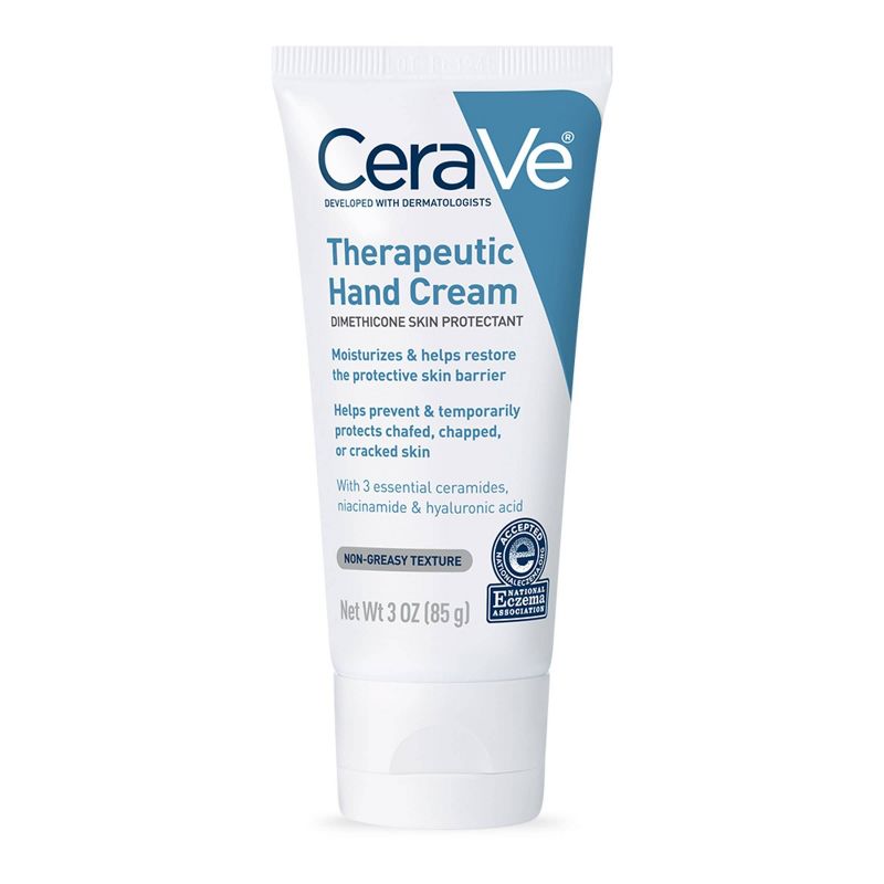 CeraVe Therapeutic Hand Cream for Dry Cracked Hands Unscented - 3oz, 1 of 17