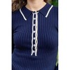 Women's Stay In The Mot Ribbed Knit Long Sleeve Top - entro M - 3 of 4