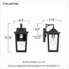 Quoizel Lighting Stoneleigh 1 - Light Sconce in  Mottled Black - 2 of 3