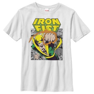 Boy's Marvel Classic Iron Fist Punch T-Shirt - 1 of 4