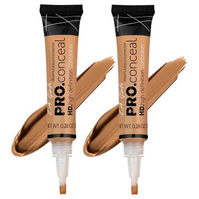 LA Girl HD PRO Conceal Concealer (FAWN GC983) L.A. Smooth & Bendable Formula | Crease Resistant | Full Natural Coverage (PACK OF 2)