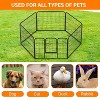 FDW Dog Playpen Pet Dog Fence 2-32 Panels  24/32/40"H Metal Dog Pen Outdoor Exercise Pen with Doors for Large/Medium /Small Dogs for RV,Camping,Yard - 3 of 4