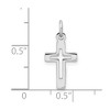 Black Bow Jewelry Sterling Silver Polished Cutout Cross Charm - 4 of 4
