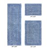 Lux Premium 100% Cotton  Ultra-Soft Tufted Solid Reversible 3 Piece Bath Rug Set, Water-Absorbent, Durable, Machine Washable Bathroom Rug - 2 of 4