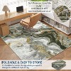 Acekool Machine Washable Area Rug, Non-Slip Low Pile Soft Accent Carpet, Easy-Clean Stain-Resistant Modern Abstract Rug for Living Room Bedroom Office - 3 of 4