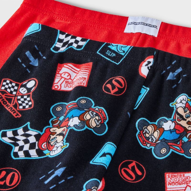 Boys&#39; Super Mario 4pc Snug Fit Pajama Set - Red, 4 of 5