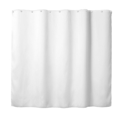 It's A Snap Replacement PEVA Shower Curtain Liner Solid White - Hookless