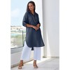 Jessica London Women's Plus Size Linen Mega Tunic - 3 of 3
