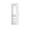 HOMLUX 19.5/25.5/31.5"W White Closet Tower with Half Slanted Shoe Shelves for Shoes Clothes Bags - 2 of 4