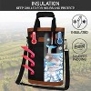 OPUX Two Bottle Wine Bag Carrier Tote, Insulated Leakproof Cooler Travel BYOB Picnic, Gift Men Women Birthday Christmas - 3 of 4