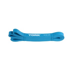 YORK Resistance Band – Light Blue, 20–50 lbs Resistance, 0.75" Width - 1 of 2