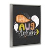 Stupell Industries Hello Augtober with Ghosts Floating Frame Canvas Art - 2 of 4